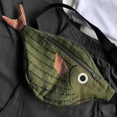 Кӯдакон волидайн-кӯдак Сабз моҳӣ Style халтаи Crossbody